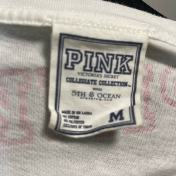 VS PINK Collegiate Collection w 5th & Ocean USC White Long Sleeve MEDIUM - Picture 8 of 8